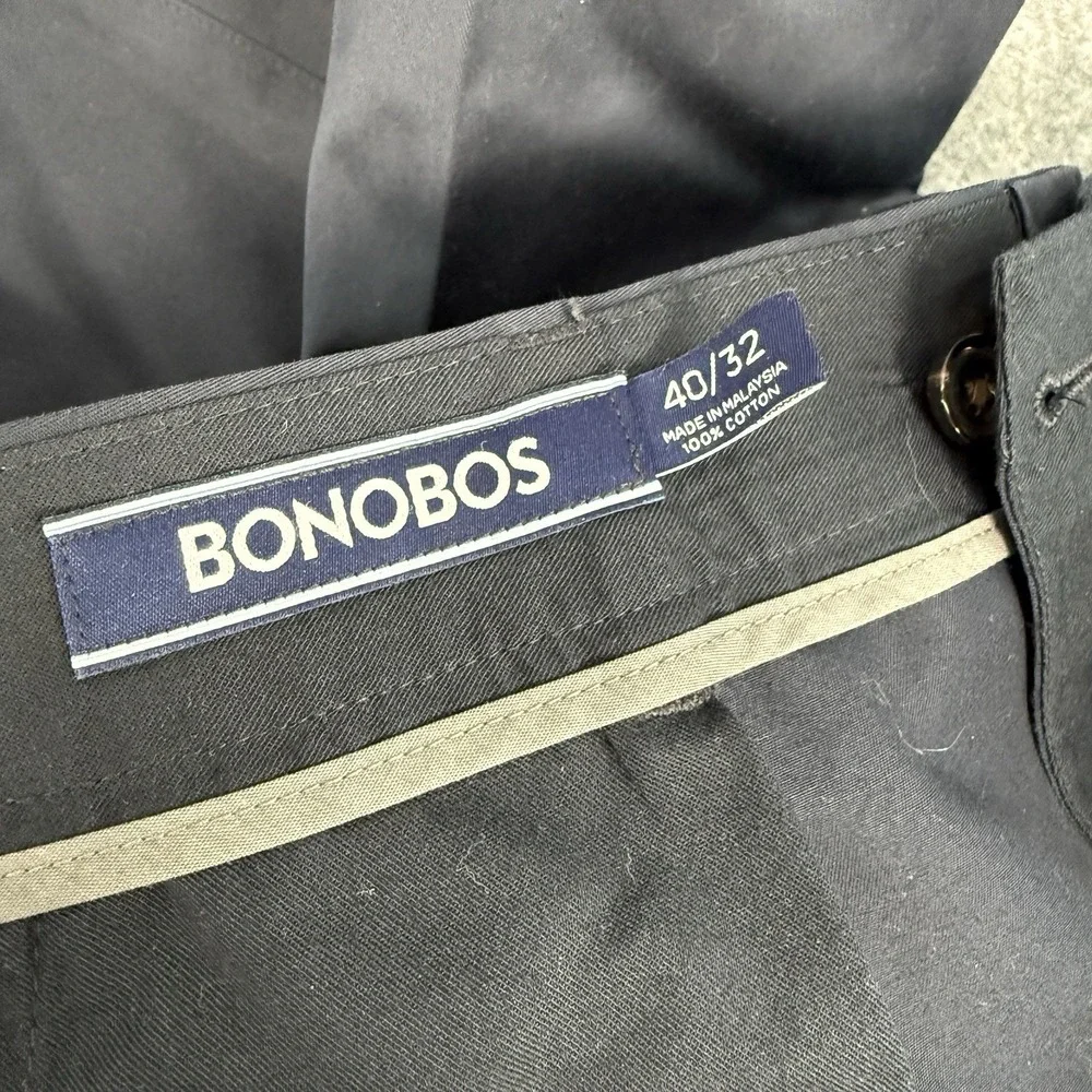 Bonobos‎ Pants Mens 40x32 Monday Straight Leg Dark Blue Preppy Career Academia